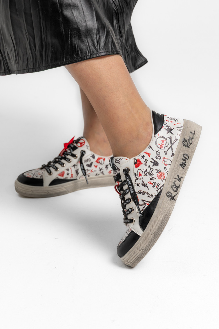Zapatillas deportivas de piel con suela de goma - Lolina. ROCK AND ROLL (4) Zapatillas deportivas de piel con suela de goma - Lolina. ROCK AND ROLL