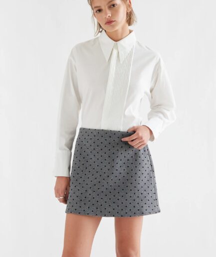 Camisa 100% algodón blanca con rayas - Compañía Fantástica