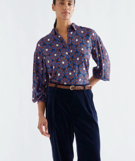 Camisa con estampado Chocolate Flower - Compañía Fantástica