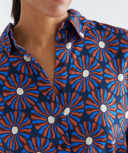 Camisa con estampado Chocolate Flower - Compañía Fantástica