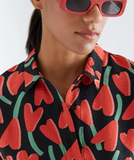 Camisa con estampado Ciclamen - Compañía Fantástica