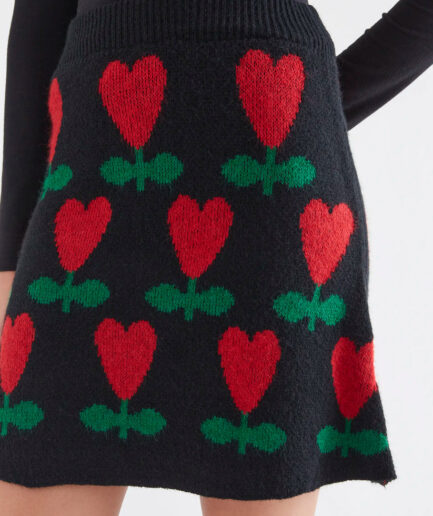 Falda corta con estampado Ciclamen - Compañía Fantástica