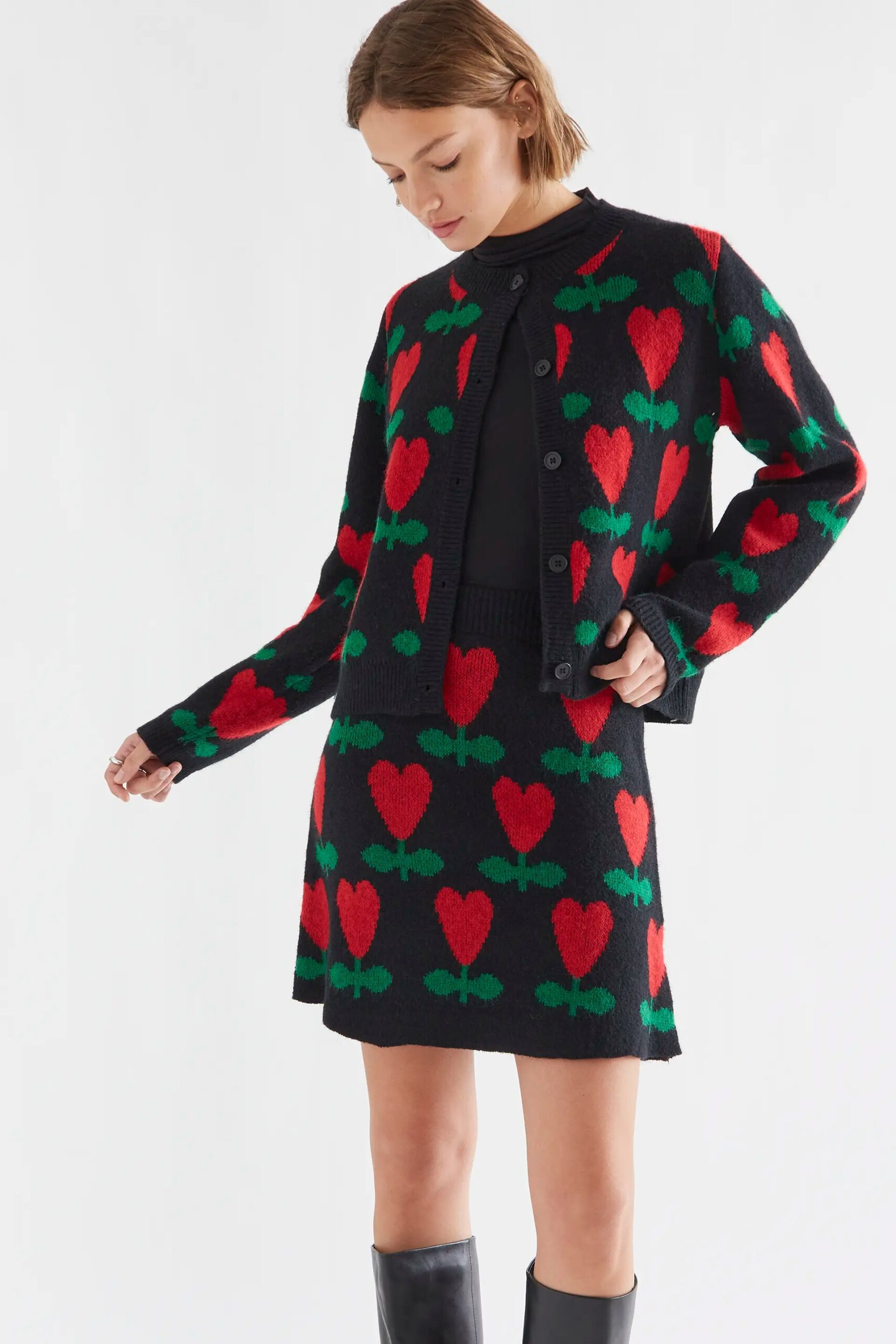 Falda corta con estampado Ciclamen - Compañía Fantástica Falda corta con estampado Ciclamen - Compañía Fantástica