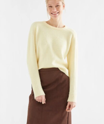 Jersey mezcla lana amarillo claro - Compañía Fantástica