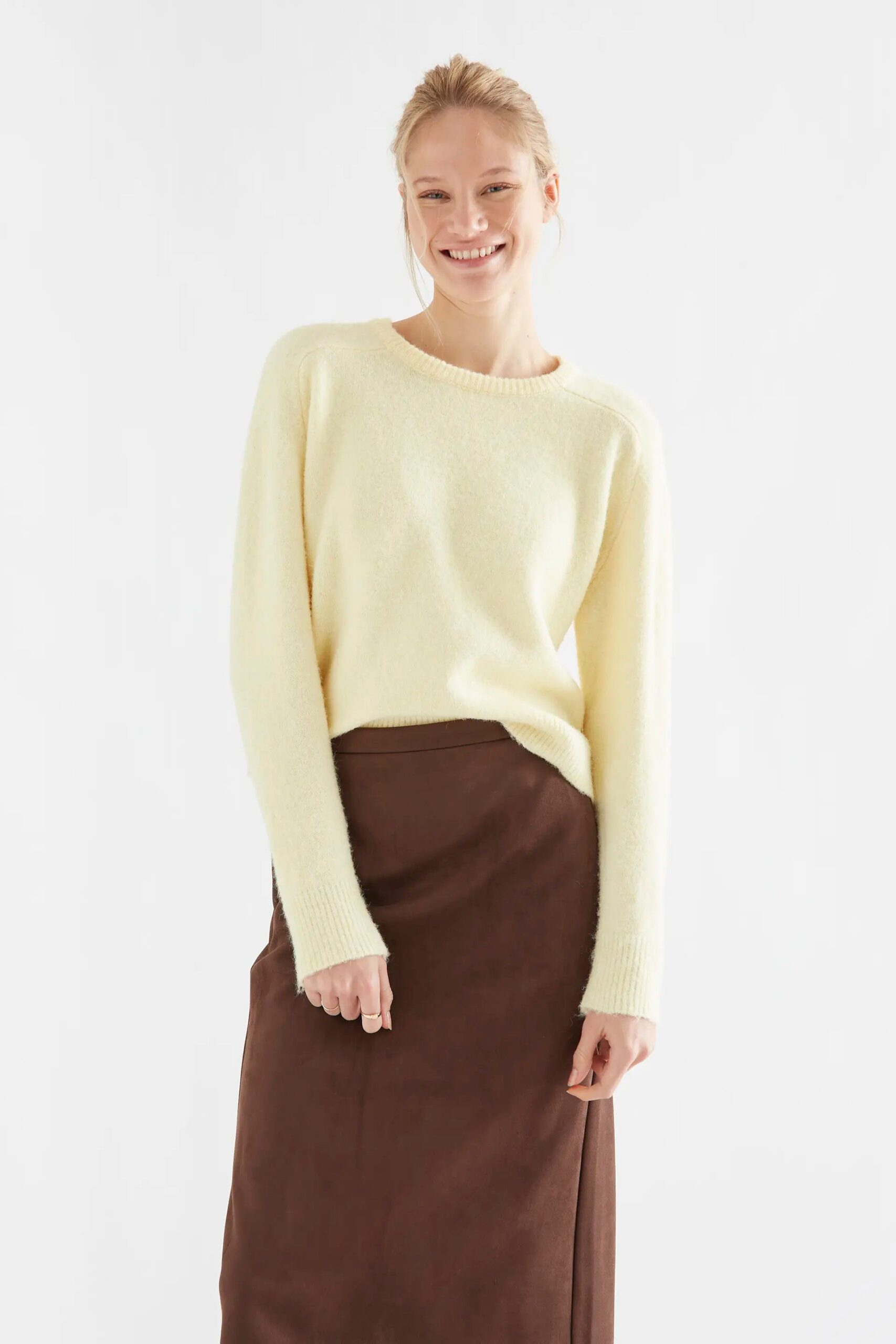 Jersey mezcla lana amarillo claro - Compañía Fantástica Jersey mezcla lana amarillo claro - Compañía Fantástica