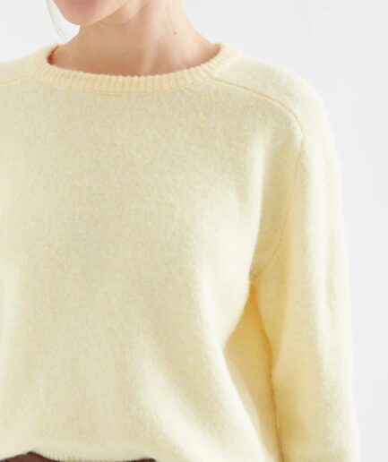 Jersey mezcla lana amarillo claro - Compañía Fantástica