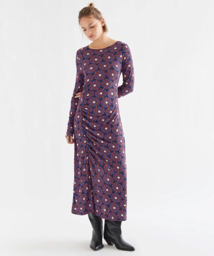 Vestido midi con estampado Chocolate Flower - Compañía Fantástica