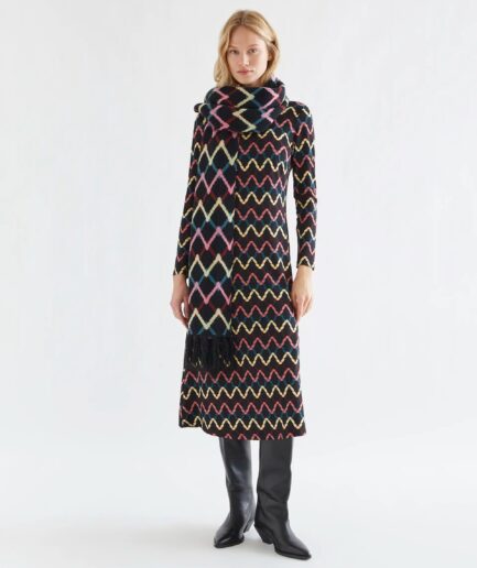 Vestido midi con estampado Skein - Compañía Fantástica